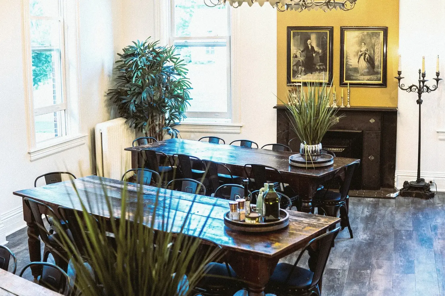 Architectural detail and period furnishings